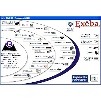 Exeba-COMM 16.0 Professional Magstripe Software with hardware key
