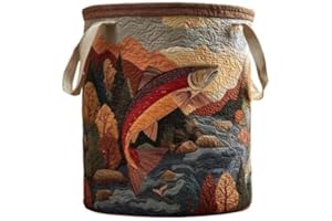 Quilted Laundry Basket Organize for Blankets Toys Book and Clothes Versatile Storage for Nursery, Bedroom, Laundry Room & Toy