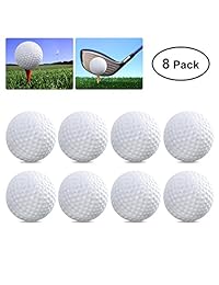 toymytoy 8pcs plástico pelotas de golf juego de juguete bolas interior al aire última intervensión pelotas de práctica para niños golfista (blanco)