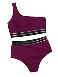 SweatyRocks Women's 2 Pieces Mesh One Shoulder Top