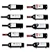Rustic State Wall Mount Custom Design Iron Wine Bottle Holder Rack for All Adult Beverages or Liquor Set of 5 Black