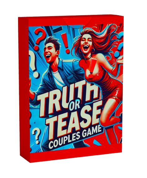 JB UK TRUTH OR TEASE: Couples Game – Spicy Dares & Questions Card Game for Date Night, Romantic Fun for Boyfriend, Girlfriend, Husband, Wife – for Valentine’s Day, Anniversaries