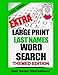 Extra Large Print Word Search - Last Names