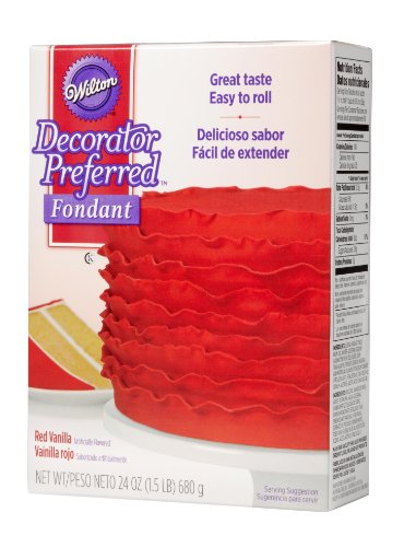 Wilton 710-2304 Decorator Preferred Fondant, 24-Ounce, Red