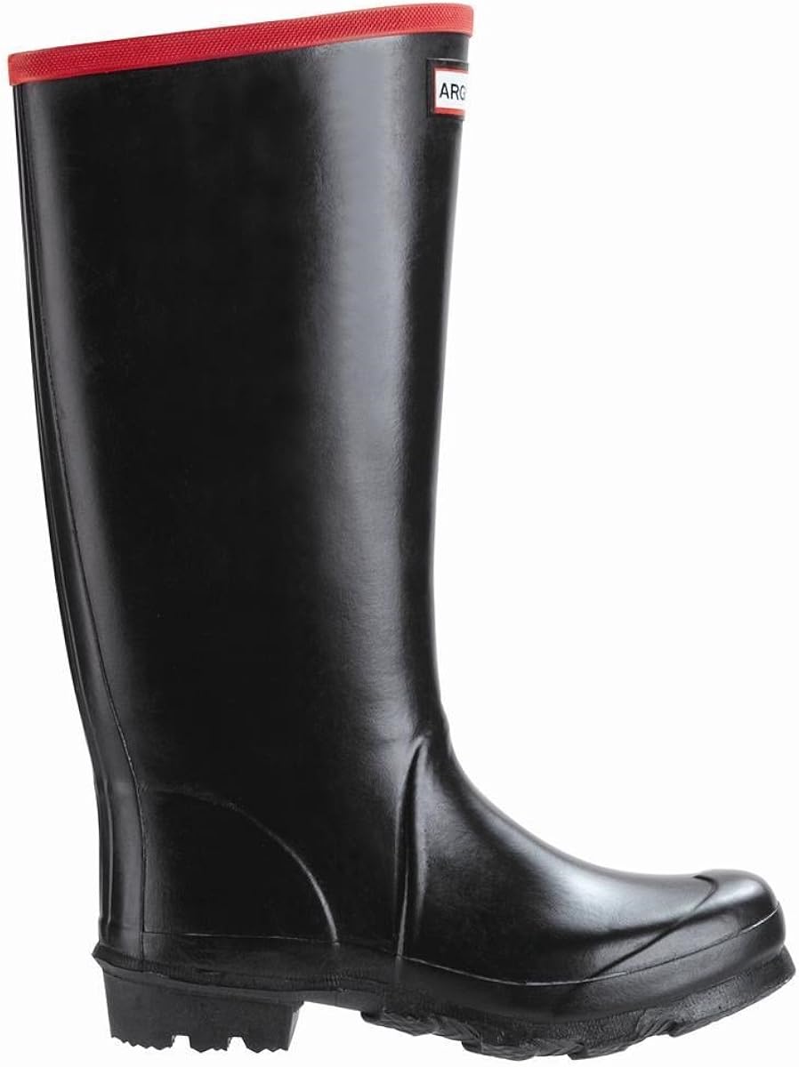hunter Argyll Knee Unisex Rubber Wellington Boots Black UK 13 Amazon