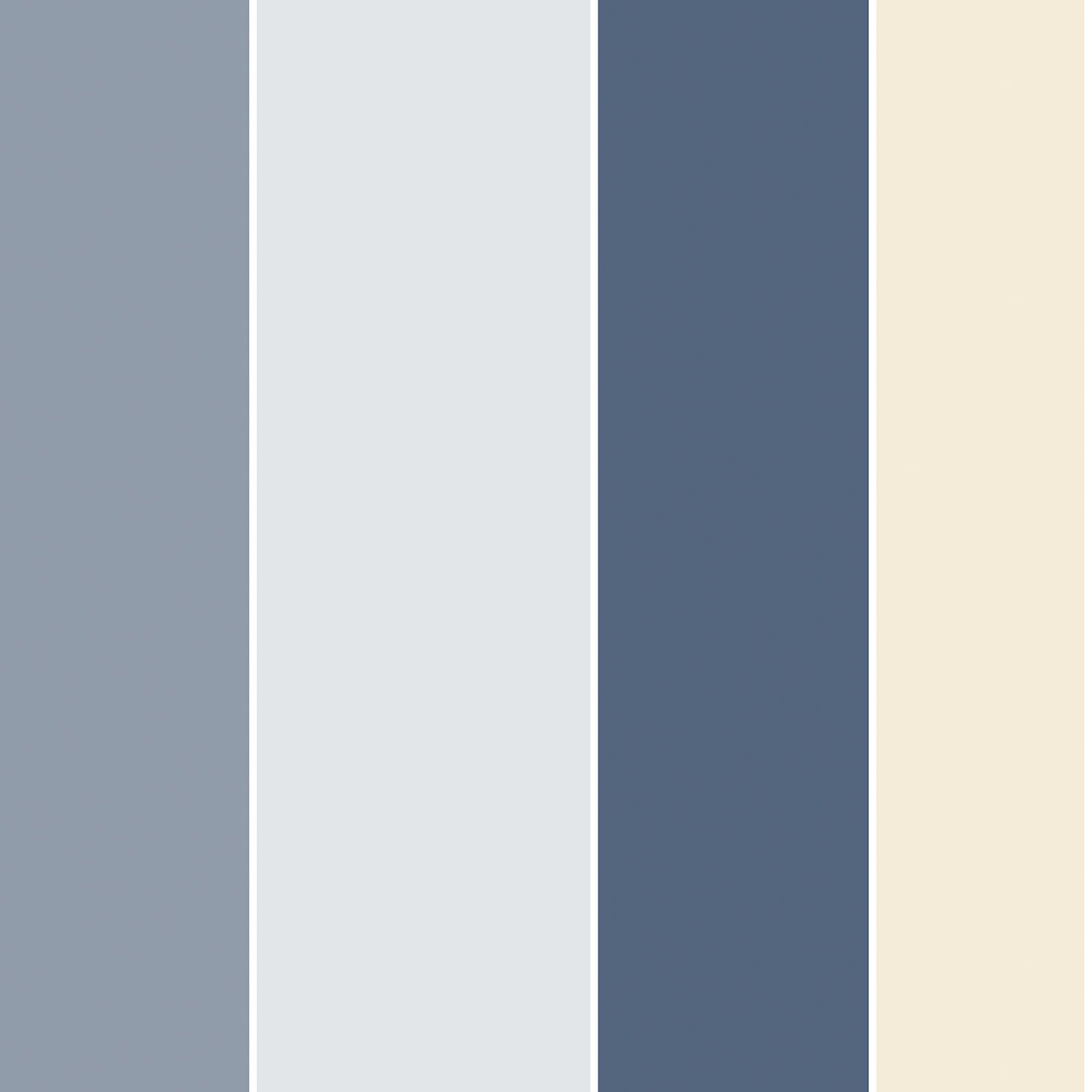 Galerie G67596 Smart Stripes 2, Four-Colour Stripes Design Wallpaper, Blues/Beiges, 10m x 53cm
