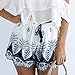 Kshion Women Summer Lace Embroidery Bohemian Casual Shorts Pants