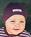 L'ovedbaby baby girls Organic Cotton infant and toddler hats, Eggplant, 3-6 Months US