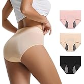 Loswie Breathable ZeroLeak Incontinence Underwear for Women Leakproof Quick Dry Postpartum High Waisted Panties