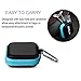 Earbud Carrying Case, ZMLM Mini Storage Pouch with Carabiner for Flash Drive Earphones Headphones USB Cable 4-Pack in 4 Colors