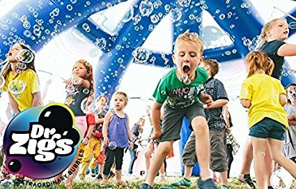 Dr Zigs Eco Bubble Mix - Machine Mixture 5L - Ready to Use in Bubble Machines, Professional Grade Solution, World-Record Size Bubbles.