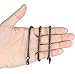 FOSIR 2-4MM Mens Womens Stainless Steel Black Rolo Cable Chain Necklace 18-36 Inch