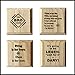 Barney Stinson Bro Code Coasters (By Brindle Designs): How I Met Your Mother inspired permanent engraved gift set of 4 wood coasters.