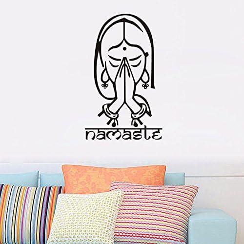Yoga Namaste Black Vinyl Wall Sticker Decal for Home Living Room Studio Decoration - Image 3