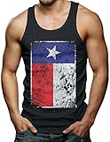 Big Texas Flag - Distressed Men's Tank Top T-shirt Tee