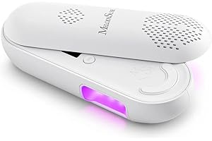 MelodySusie Compact Cordless UV Nail Lamp, P-PLUS20F with Innovative Rotatable Panel & UV Protection Design, Rechargeable UV Light Cures All Gels, Especially Rhinestone Glue & Liner Gel Polish Pink