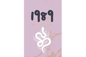 1989: Swities 1989 Journal and Notebook, Unique Minimalist Lined Pocket Notebook, Reputation Lyric on Back Cover, Gift for Swifties Fan