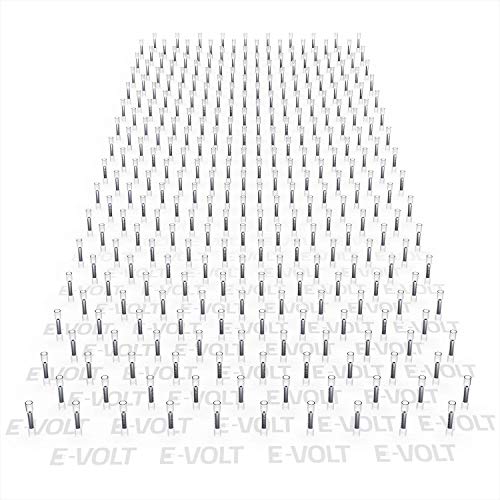 E-VOLT 300 PC Butt Connectors - Weather Resistant Heat Shrink Butt Splicer Terminals for 26 - 24 AWG Wire - Industrial Grade Bulk Insulated Crimp Connectors for Marine, Audio and Automotive
