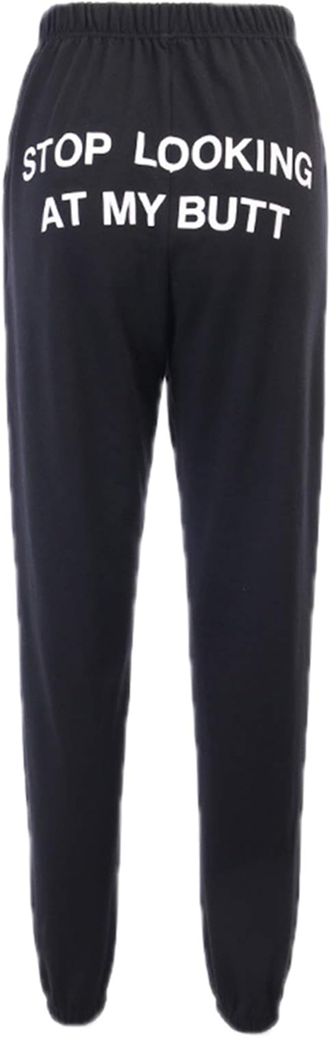 acsefire Women's Funny Pants Stop Looking at My Butt Personality Prints