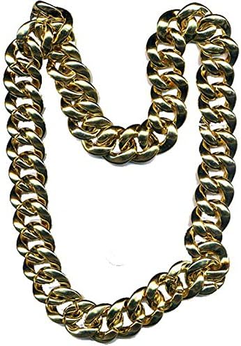 Pimp Necklace Mr T Thick Gold Tone Bling Chain 36" npchn