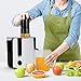Aigostar Grape - Wide Mouth Juicers, Dual Speed Vegetable and Fruit Juicer Extractor, Centrifugal Juicer Machine Easy Clean for Celery, Whole Fruit, Anti-drip, Stainless Steel and BPA-Free