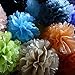 DooXoo 12 Mixed White Gray Yellow Party Tissue Pompoms Paper Flower Pom Poms Wedding Birthday Nursery Baby Room Decoration Favor