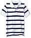 U.S. Polo Assn. Little Boys' Short Sleeve Yarn Dye Heather Pique, White, 5/6