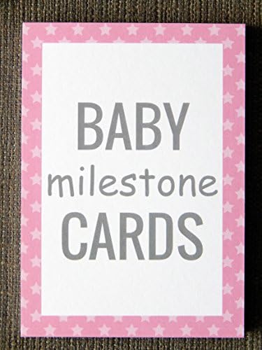 Baby Milestone Cards Gift Set - Pink
