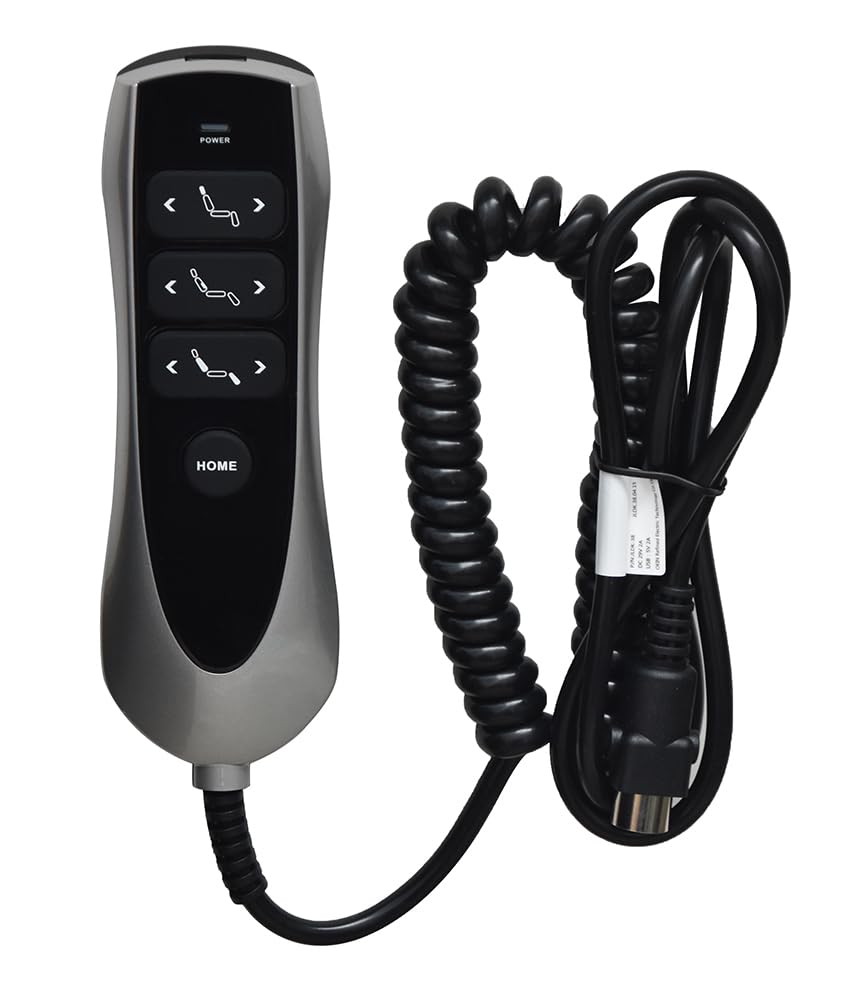 SOPHNEER Hand Switch Control Panel Switch Hand Control Remote Control for Electric Armchairs TV Chair with Standing Aid (7 Button Strokes with USB Charging Socket)