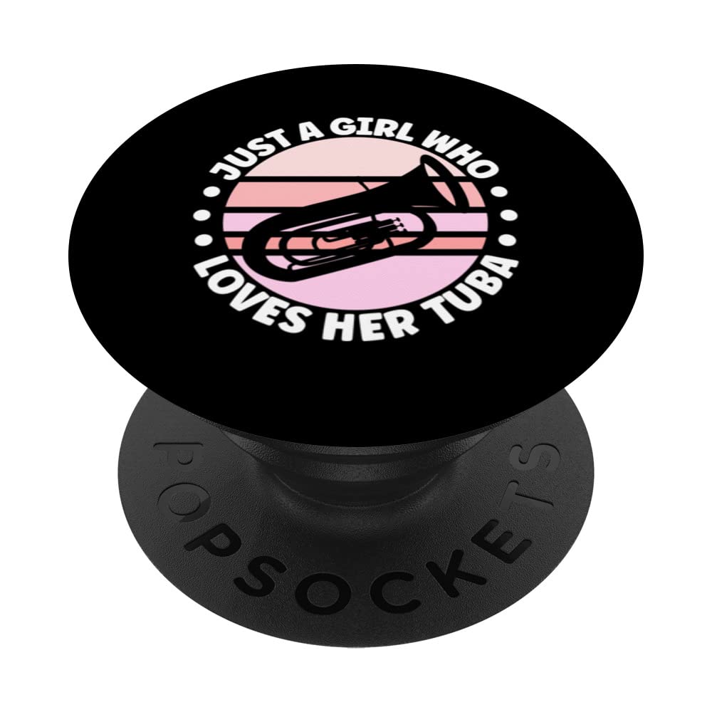 Tuba Player Apparel Marching Band for Women PopSockets Swappable PopGrip
