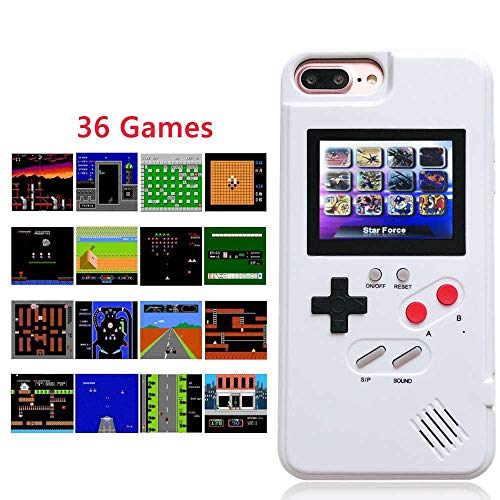 Goglor Gameboy Case for iPhone,Retro 3D Gameboy Design with 36 Small Games,Game Console iPhone Case,Color Screen,Silicone Cover Case for iPhone X/XS/XR/Xs MAX,iPhone 6/7/8,iPhone 6Plus/7Plus/8Plus - Thumbnail 4