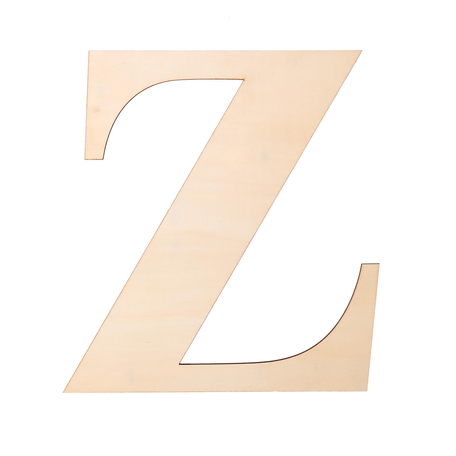 Photo 1 of 12 Inch Wooden Letter, Wood Letters for Wall Decor, 1/5 INCH Blank Unfinished Wooden Letters for Home Wall Decor DIY Painting Crafts(Letter Z)