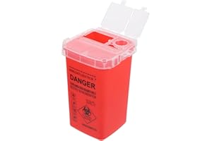 Sharps Disposal Container Barrel Portable Needle Container for Safe Disposal of Insulin and Needles for Travel Home Clinic St