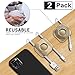 2 in 1 Reusable Cable Organizer Versatile Clip MACLESFIELD [2 Pack] Nano Gel Double Sided Adhesive Pad Non Slip Cord Management, Super Strong Grip Heavy Duty Durable Sticky Pad