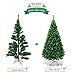Goplus 6ft Artificial Christmas Tree with Solid Metal Stand for Holiday Indoor and Outdoor Decoration, Green