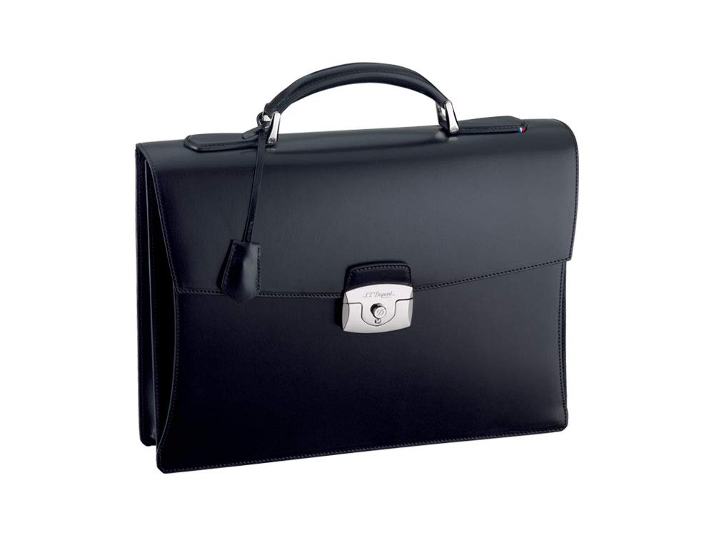 S.T. Dupont One Gusset Briefcase - Black