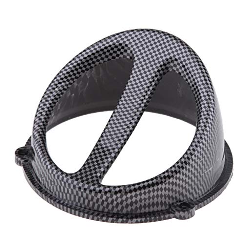Homyl High Performance Racing Air Scoop Hood Cap Fan Cover for GY6 125cc 150cc Motorcycle Scooter 152QMI 157QMJ - Carbon Fiber - Thumbnail 5