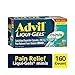 Advil Liqui-Gels Minis (160 Count) Pain Reliever/Fever Reducer Liquid Filled Capsule, Fast Pain Relief for Headaches, Back Pain, Muscle Pain, 200mg Ibuprofen, Easy to Swallow
