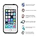 iPhone SE Waterproof Case,Cattech [Water resistant] IP68 Protection Dirt-poof Shockproof Snow-proof ,Underwater Hard Armor Rugged Full Body Sealed Case Cover for iPhone 5/5S/SE + Stylus (White)