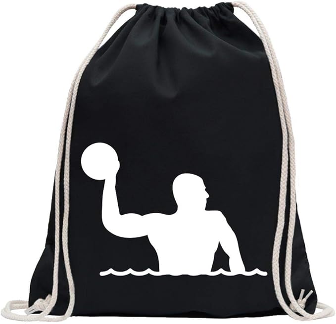 Water polo player figure bagpack printed Design Print Gift Idea