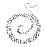 Pixnor Fashion Women's Sexy Rhinestone Body Belly Chain Waist Chain Bikini Chain