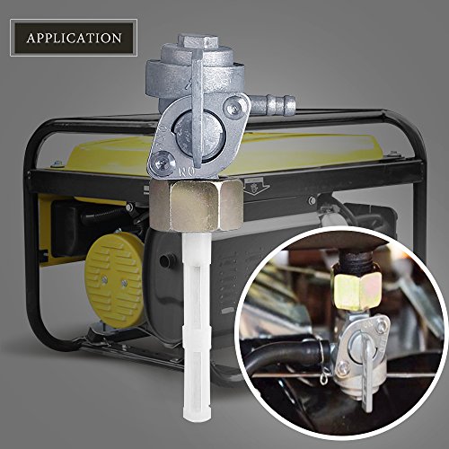 BougeRV 2 PCS Gas Tank Fuel Switch Valve Pump Petcock for Chinese Gasoline Generator 5.5hp 6.5hp 7hp 8hp 9hp 11hp 13hp 14h 15hp 16hp 168F 163CC 196CC 170F 208CC 211CC 173F 177F 182F 188F -16mm x 1.5mm