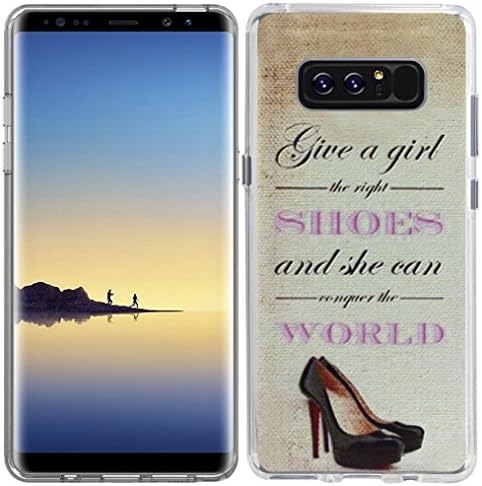 Case for Note 8 & Galaxy Note 8 Cover & MUQR Replacement Gel Silicone Drop Proof Protection Compatible Protector for Samsung Galaxy Note 8 & Cute Design for Girls Women Teens Inspirational Sayings