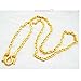 arrawana77 Classic Chain 22k 23k 24k Thai Baht Gold Plated Necklace 25 Inch 5 mm Jewelry For Women Men's