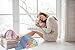Bamboo Baby Hooded Towel Pink & 6 Washcloths Set | Absorbent, Soft, Sized for Infant & Toddler | Premium Bath Towels for Babies Sensitive Skin | Ideal by NaturCute