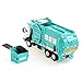 KDW 1/43 Scale Diecast Recycling Garbage Truck Toys for Kids With Bin (Green)
