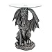 Guarding Dragon Stone Look Figural Home Accent Table