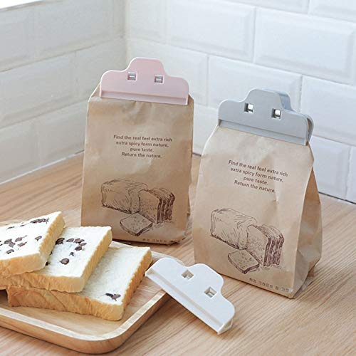 Xigeapg Kitchen Food Storage Bag Sealing Machine Household Clothespin Plastic Sealing Clip Snack Sealing Pocket Holder Pink - Thumbnail 3