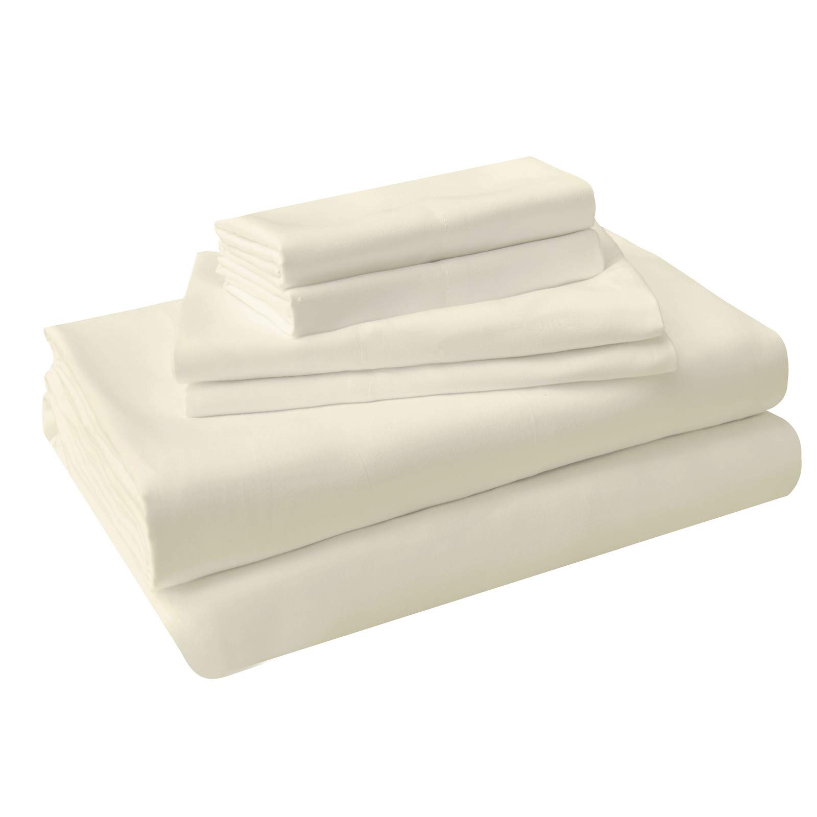 AKK Yellow Twin Microfiber Bed Sheet Set 18" Extra Deep Pocket 4 Piece - Ultra Soft, Wrinkle & Fade Resistant