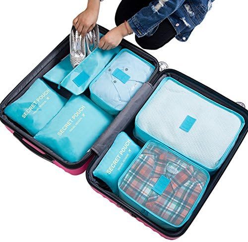 7 Piece of Luggage Organizers Packing cubes Travel Organizer